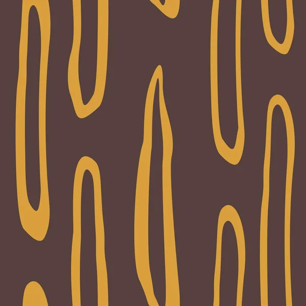 Зебра Вдохновила Руку Нарисовать Бесшовный Векторный Рисунок Зебра Коричневых Цветах — стоковый вектор