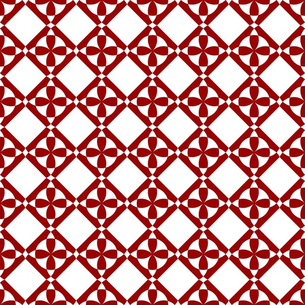 Modello Senza Cuciture Vettore Art Deco Rosso Bianco Elementi Geometrici — Vettoriale Stock