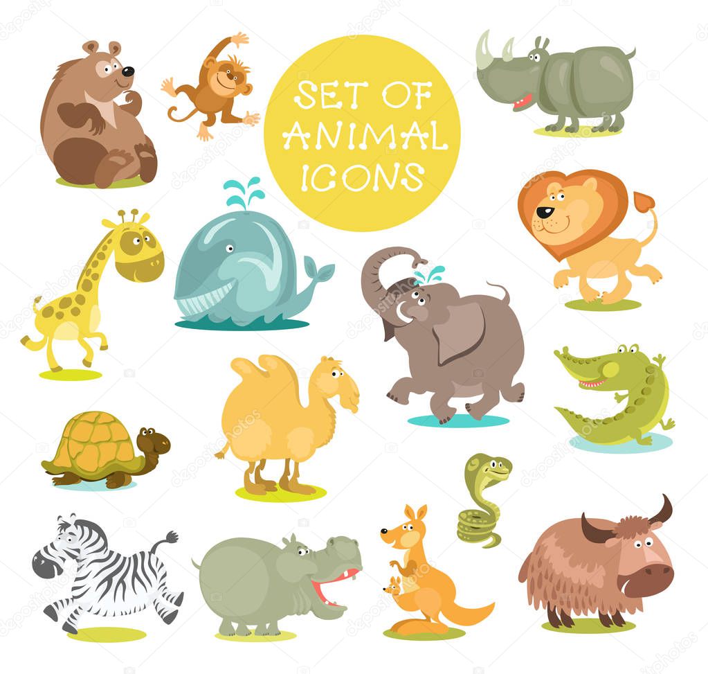 cartoon animals vector