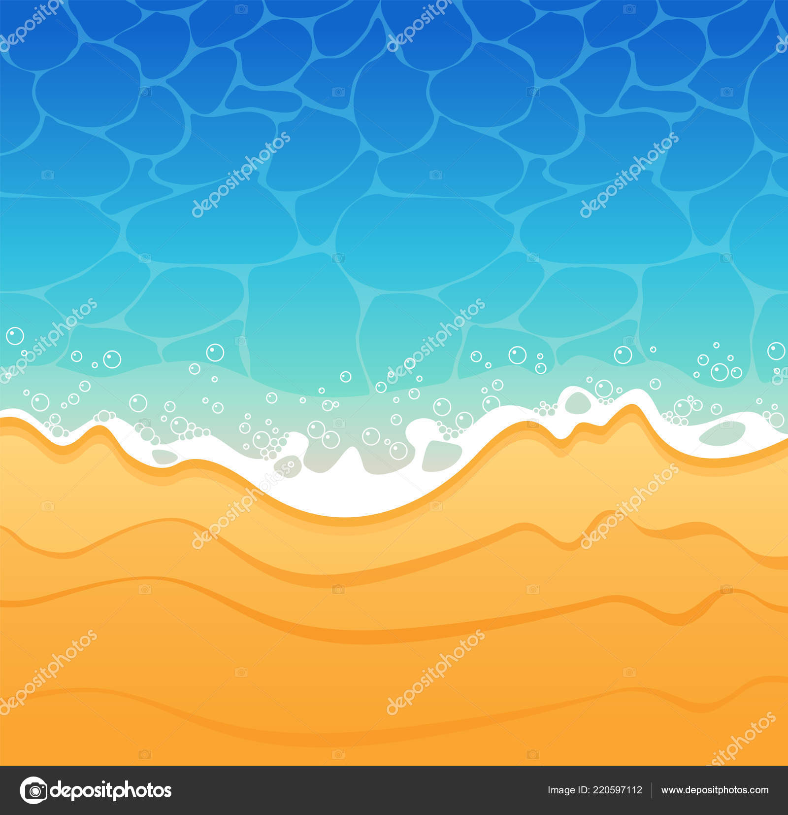 Vector beach background Stock Vector Image by ©Ellagrin #220597112