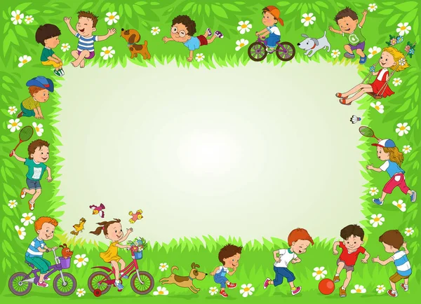 Illustration vectorielle des enfants — Image vectorielle