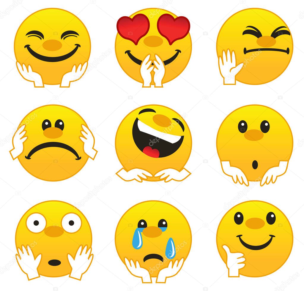 Emotions Isolated vector