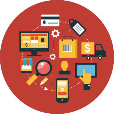 infographics arka plan e-ticaret