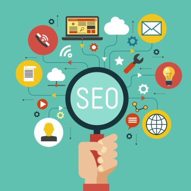 Infographics arka plan seo optimizasyon