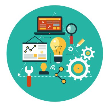 Infographics arka plan seo optimizasyon