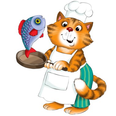 karikatür komik kedi
