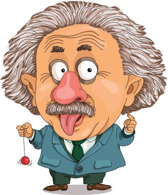 komik karikatür komik Einstein