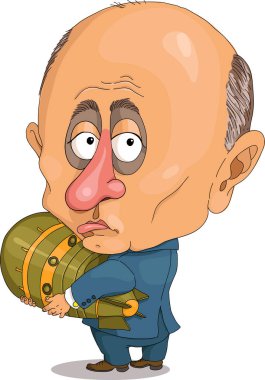 Vektör komik Putin