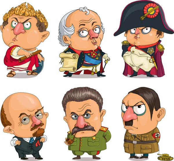 Comic caricature leader — Vettoriale Stock