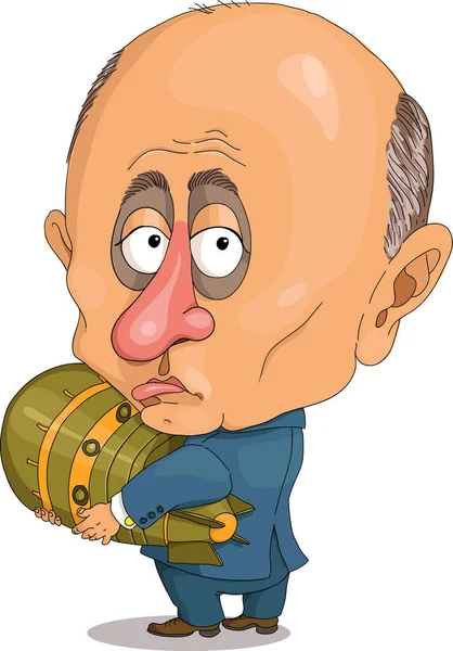 Wektor zabawny Putin — Wektor stockowy