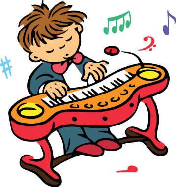 Müzisyenler vektör çizim