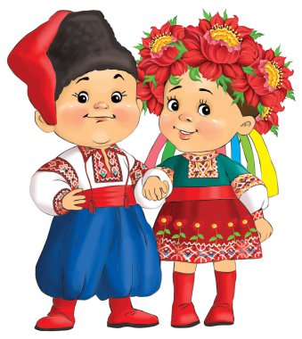 Ukrayna renkli İllüstrasyon