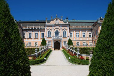 Kasım Hrady Castle rokoko tarzı Doğu Bohemia, Çek Cumhuriyeti 