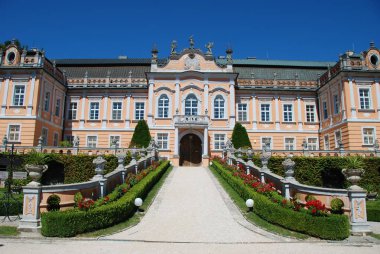 Kasım Hrady Castle rokoko tarzı Doğu Bohemia, Çek Cumhuriyeti 