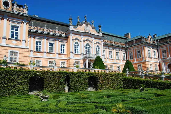 Nov Hrady Castle Rococo Style Gardens Eastern Bohemia Czech Republic — Stock Photo, Image