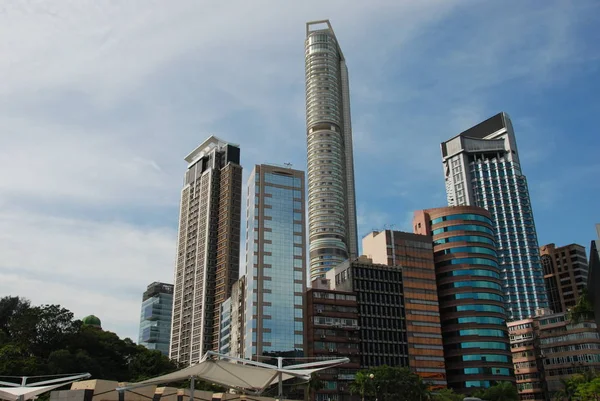 香港星光花园摩天大厦的现代建筑 — 图库照片
