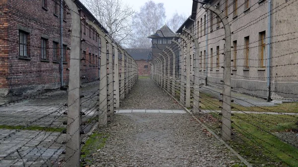 Een Manier Van Overlijden Concentratiekamp Auschwitz Polen — Stockfoto