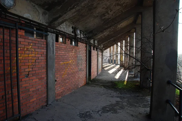 Salón Estadio Fútbol Abandonado Decadencia Brno Urbex —  Fotos de Stock