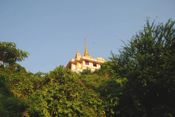 Blick Auf Den Goldenen Bergtempel Bangkok Thailand — Stockfoto