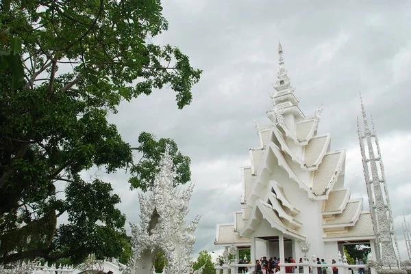Wat Rong Khun Takma Chiang Rai Tayland Beyaz Tapınak — Stok fotoğraf