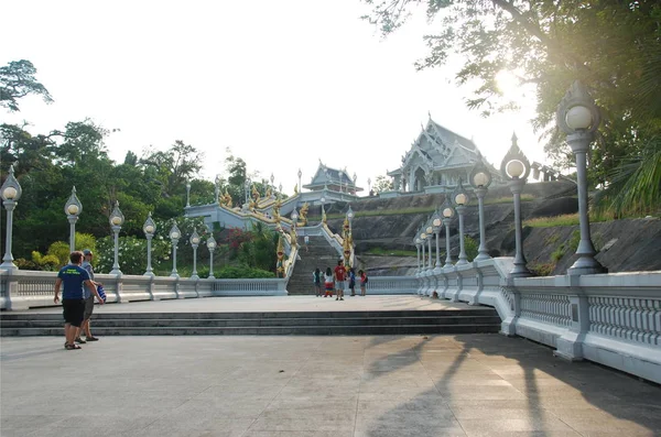 Wat Kaew Korawaram Templo Branco Krabi Town Tailândia — Fotografia de Stock