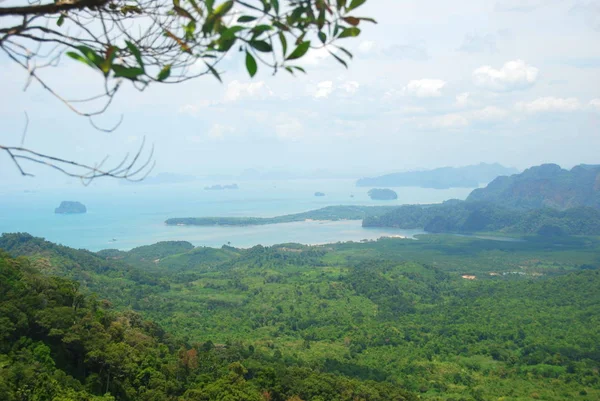Vista Desde Montaña Dragón Las Montañas Selva Krabi Tailandia — Foto de Stock