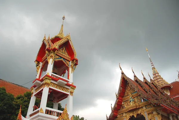 Wat Chalong Templo Budista Phuket Ilha Tailândia — Fotografia de Stock