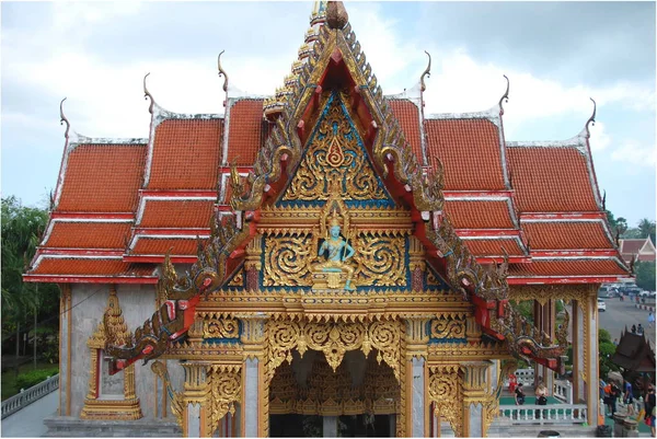 Wat Chalong Templo Budista Isla Phuket Tailandia — Foto de Stock