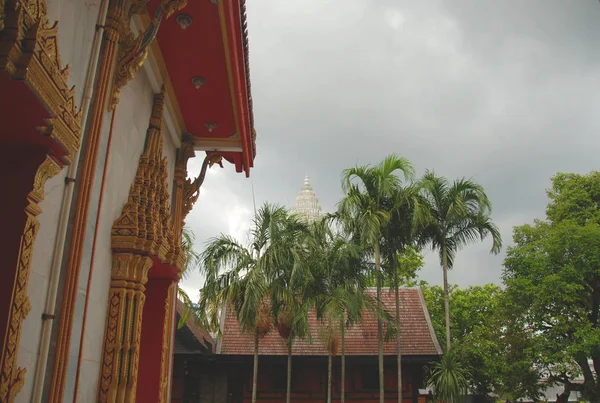 Wat Chalong Templo Budista Phuket Ilha Tailândia — Fotografia de Stock