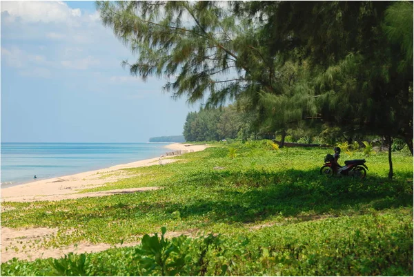 Plaja Mai Khao Din Parcul Național Sirinat Din Insula Phuket — Fotografie, imagine de stoc