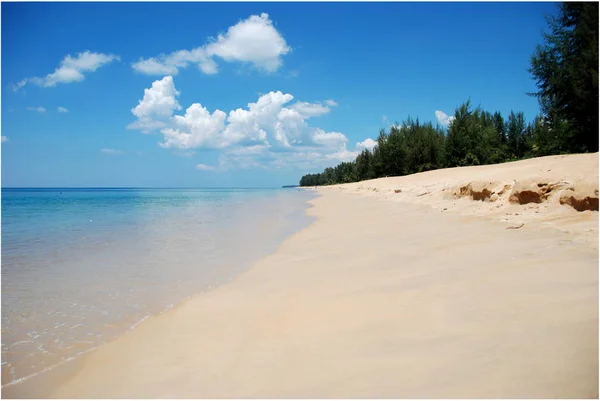 Mai Khao Beach Sirinat Nemzeti Parkban Phuket Sziget Thaiföldön — Stock Fotó