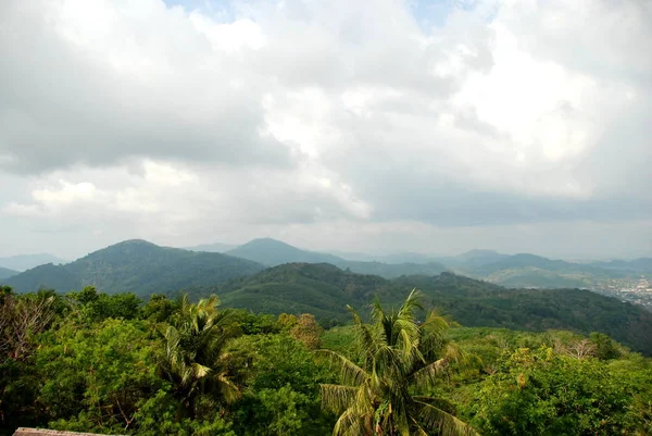 Vista Montanhas Selva Tailândia — Fotografia de Stock