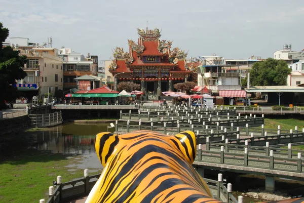 Вид Тигровой Пагоды Тяньцзиня Провинция Цзянсу Тайвань — стоковое фото