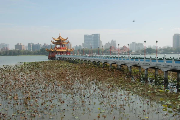 Wuliting Pavilion Lotus Pond Kaohsung Taiwan — 图库照片