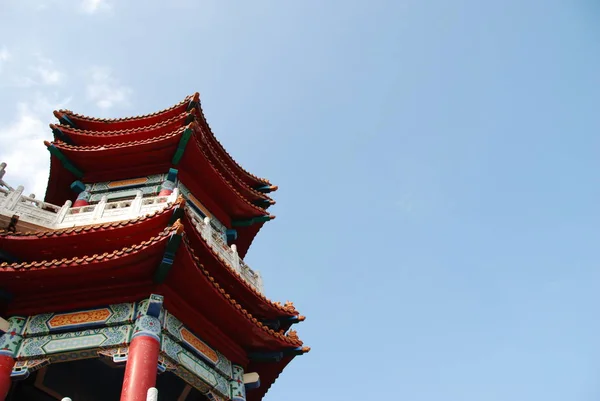 Detail Van Zhuputan Gebouw Traditionele Aziatische Architectuur Zhongzheng Park Van — Stockfoto