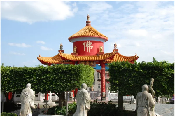 Buddhistischer Tempel Zhongzheng Park Keelung Taiwan — Stockfoto