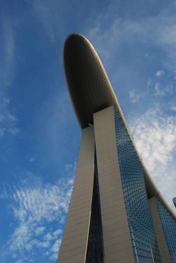 Singapur Marina Bay Sands Hotel Alt görünümü 