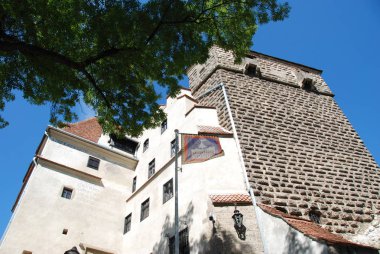 Transilvanya Bran kalesinin alt görünümü, Romanya 