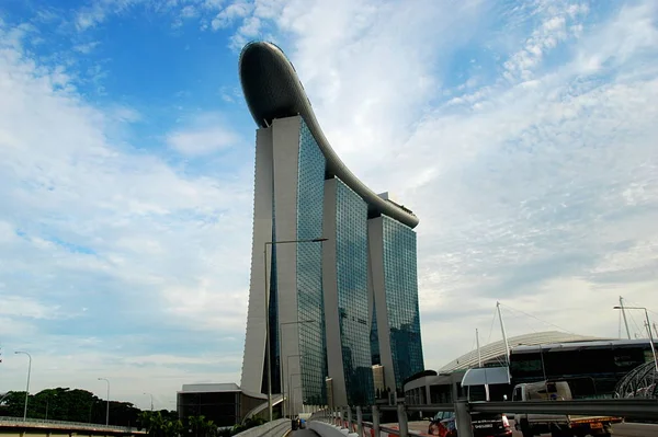 Marina Bay Sands Hotel Στη Σιγκαπούρη — Φωτογραφία Αρχείου