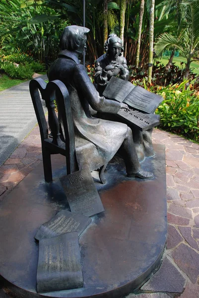 Rzeźba Chopina Singapurze Ogród Botaniczny — Zdjęcie stockowe