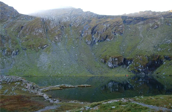 Balea Lake Karpat Pohoří Sedmihradsko Rumunsko — Stock fotografie