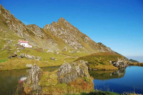 Picos Rochosos Cárpatos Montanhas Fagaras Transilvânia Roménia — Fotografia de Stock