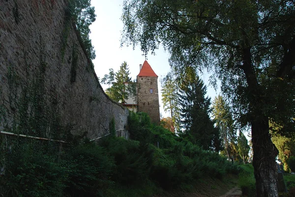 Sighisoara Savunma Duvarları Ortaçağ Kenti Romanya Unesco Dünya Mirası — Stok fotoğraf