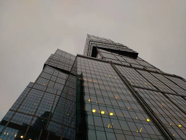 Moskau City Business Center Ein Viertel Der Wolkenkratzer Moskau Der — Stockfoto