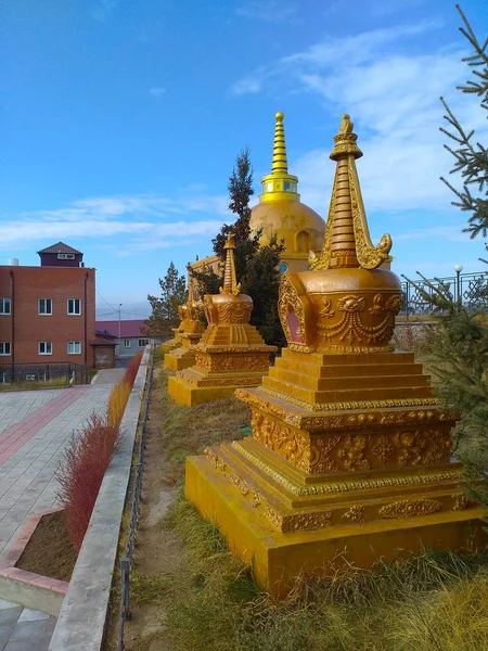Datsan Rinpoche Bagsha Budist Manastırı Ulan Ude Lysaja Gora Tepesinin — Stok fotoğraf