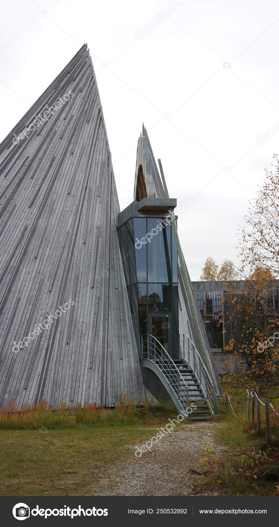 Part Sami Parliament Sametinget Built Shape Sami Tent Called Laavu