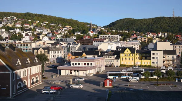 Harstad Městské Centrum Autobusové Nádraží Norsku — Stock fotografie