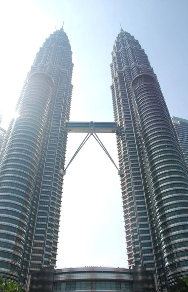 Torres Gemelas Petronas Símbolo Del Rascacielos Kuala Lumpur Capital Malasia — Foto de Stock