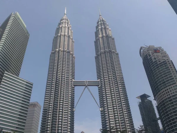 Torres Gemelas Petronas Símbolo Del Rascacielos Kuala Lumpur Capital Malasia — Foto de Stock