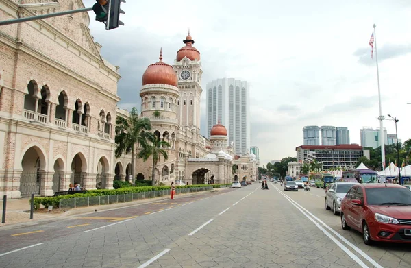 Sultan Abdul Samad Building Och Merdeka Square Kuala Lumpur Centrum — Stockfoto